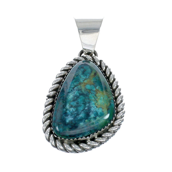 Navajo Native American Turquoise Sterling Silver Pendant SN20061